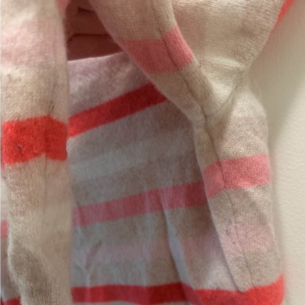100% Cashmere Charter Club Striped Sweater – Pink & Red – XS - Picture 5 of 6